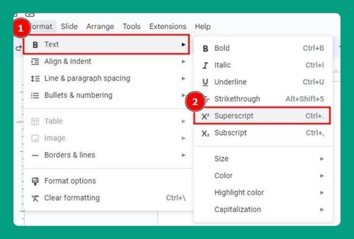 Superscript and Subscript in Google Slides (2024 Update)