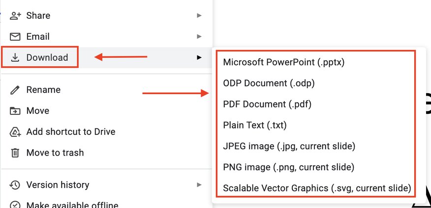 flash drive add google slides 